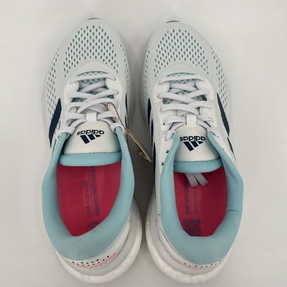 Adidas Women's Supernova 2 Running Shoes 10 White/Blue FW9100 Athletic Sneaker - Picture 7 of 10